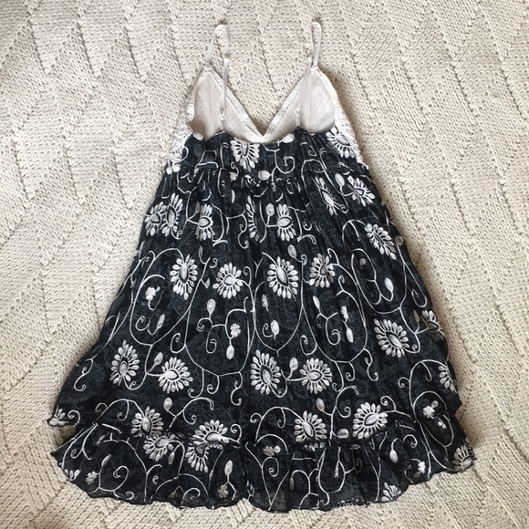 💐Navy blue stitch & crochet dress💐 - Picture 2 of 8